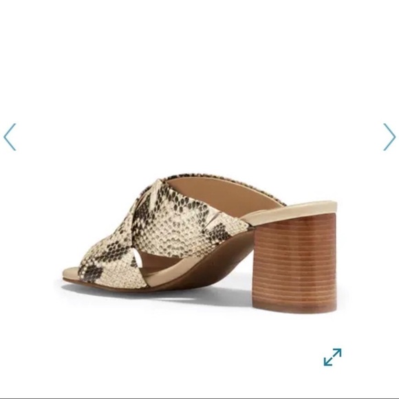 NWOT COLE HAAN Dakota Snakeskin Sandals Size 5.5 - Picture 2 of 7